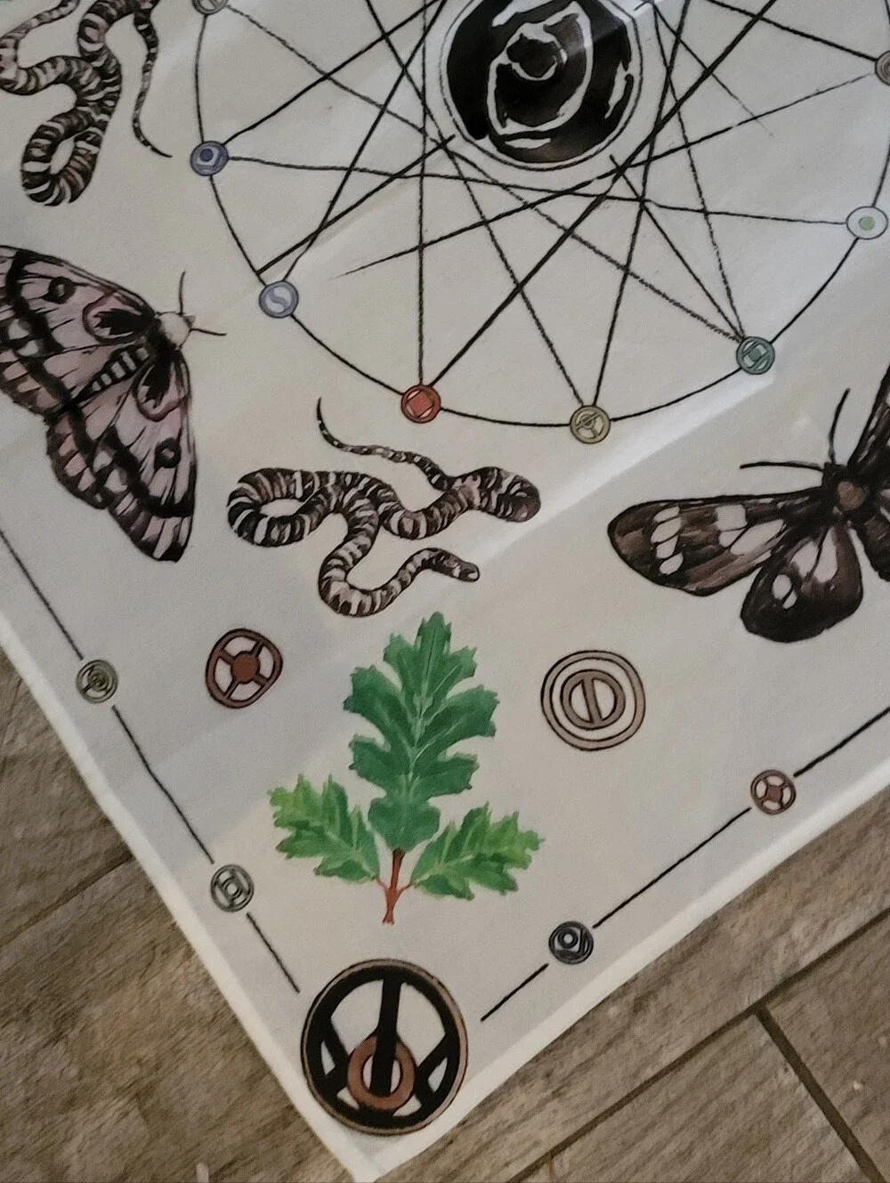 Indigofera x Coyote Thunder Forestcity Bandana Neckerchief Artist Obi Kaufman
